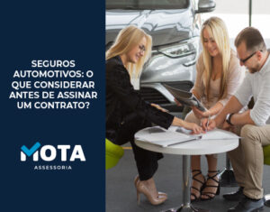 o que considerar seguro automotivo